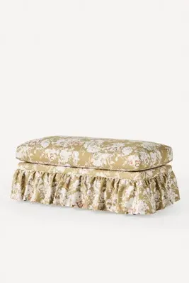 Bowen Ruffle Ottoman - Polyester product
