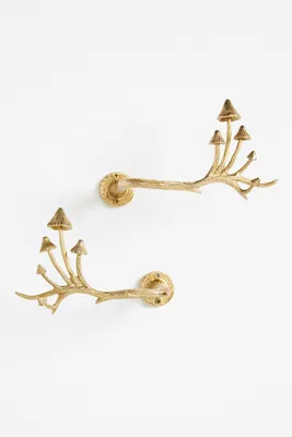 Brass Mushroom Curtain Holdback Left - Brass product