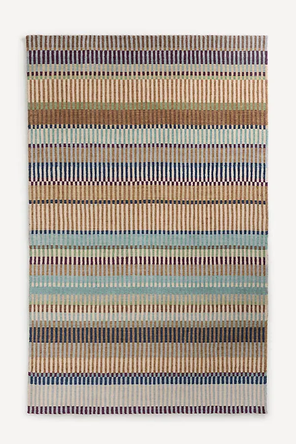 Brooke Striped Rug - Beige, Wool product