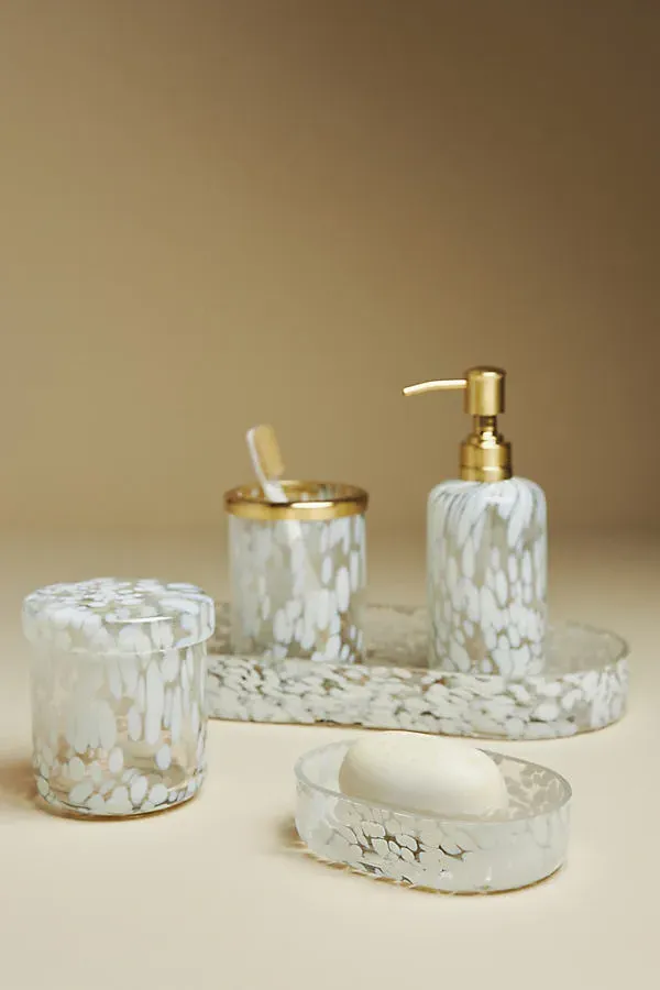 Bryn Glass Bath Tumbler - White product