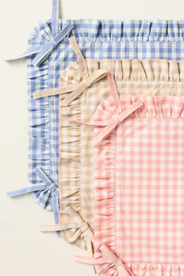 Brynn Gingham Placemat - Brown, Cotton product