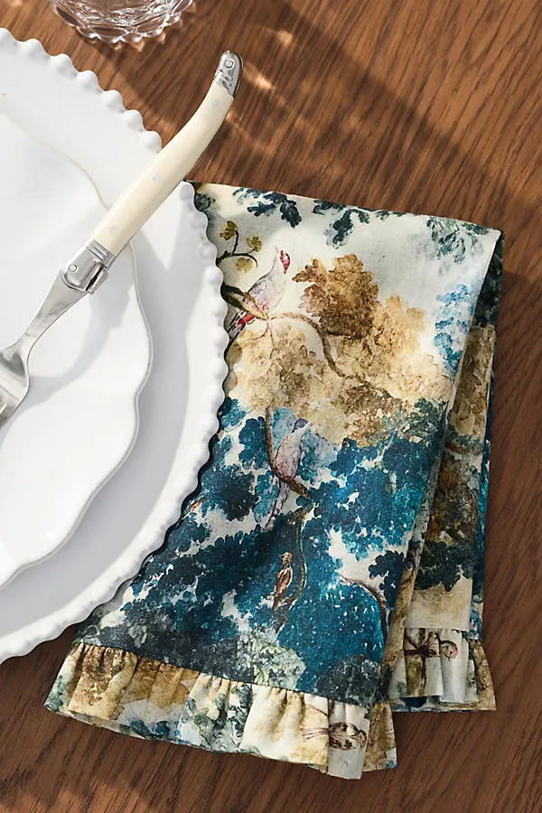 Brynn Patterned Napkins Set of 2 - Cotton by Anthropologie