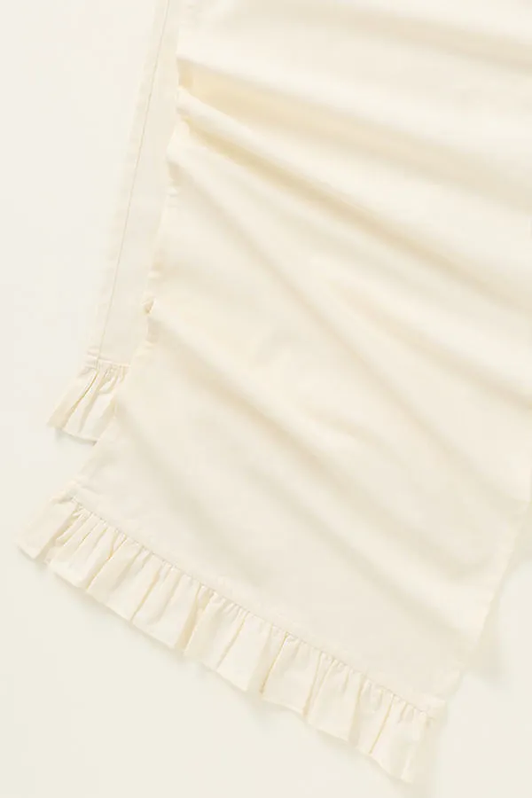 Brynn Solid Runner - Ivory, Cotton by Anthropologie