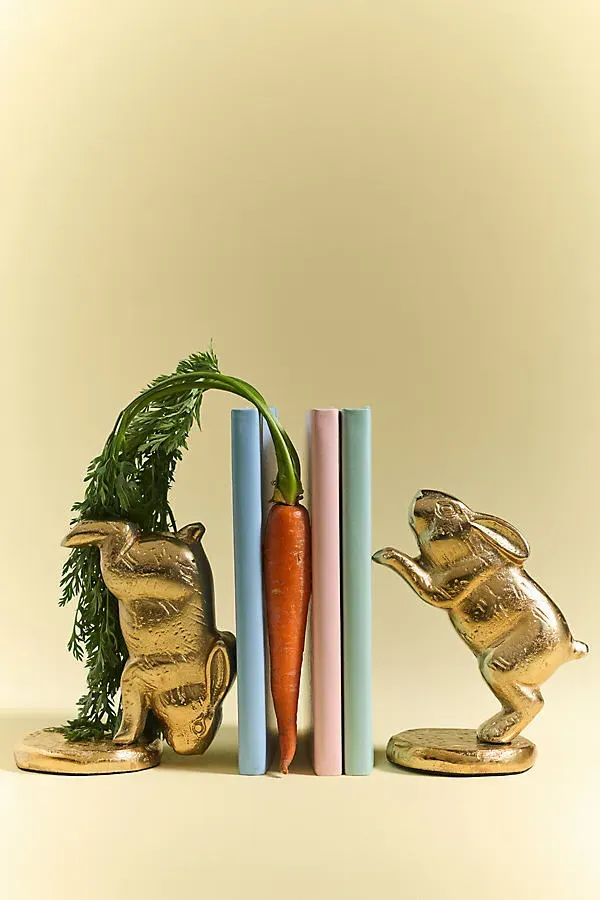 Bunny Bookends - Gold product