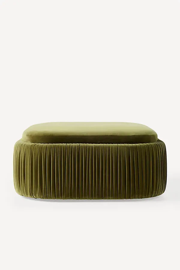 Cabot Storage Ottoman - Polyester/Cotton product