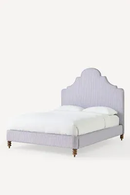 Callie Queen Size Bed Frame - Blue, Polyester/Cotton product