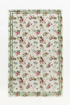 Camille Easy-Care Printed Floral Rug - Polyester product