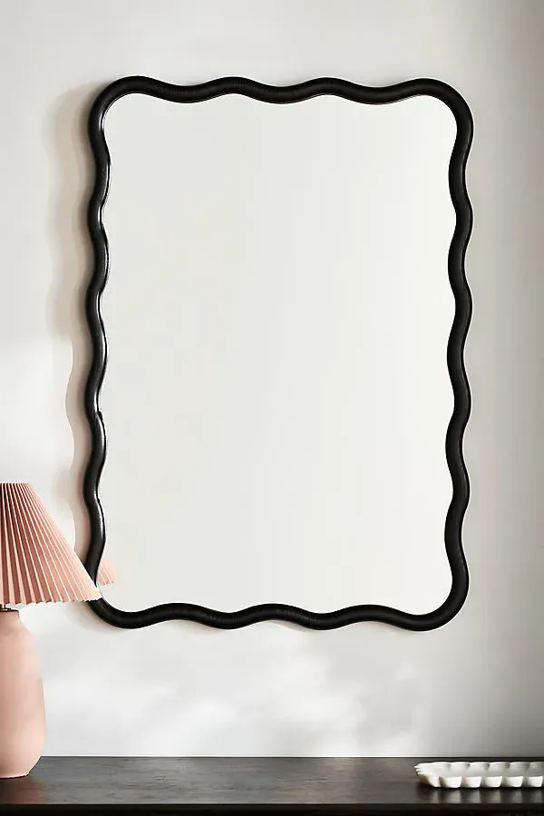 Candace Wood Mirror - Black product