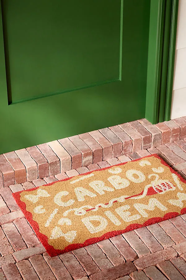 Carbo Diem Pasta Doormat - Red, Coir product