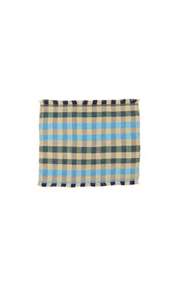 Casa Edel Cuadritos Hand-Loomed Placemats Set of 2 - Green, Cotton product