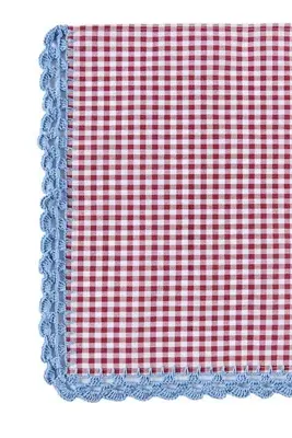 Casa Edel Flores Hand-Crocheted Napkins Set of 4 - Red, Cotton product