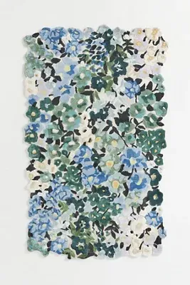 Cassia 2x3 Hand-Tufted Rug - Blue, Wool Blend product
