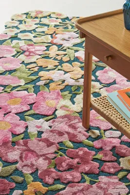 Cassia Hand Tufted Floral Rug - Wool Blend by Anthropologie, alternate view