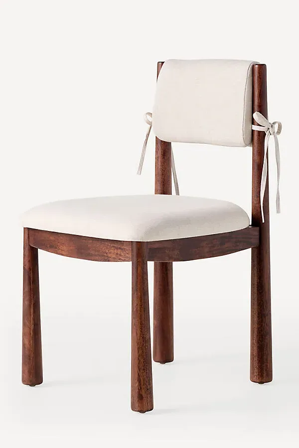 Cece Linen Dining Chair - White, Linen product