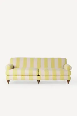 Cecilia Willoughby Bouclé 2-Seater Sofa - Yellow by Anthropologie, alternate view