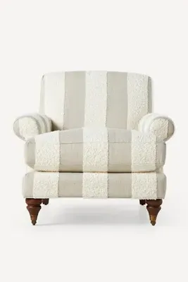 Cecilia Willoughby Bouclé Armchair - Beige by Anthropologie, image 2