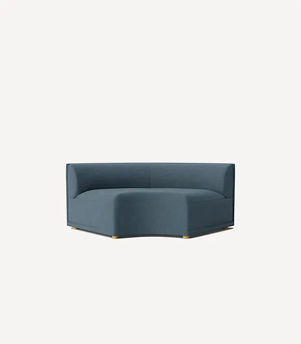 Celine Curved Corner Chair - Blue product