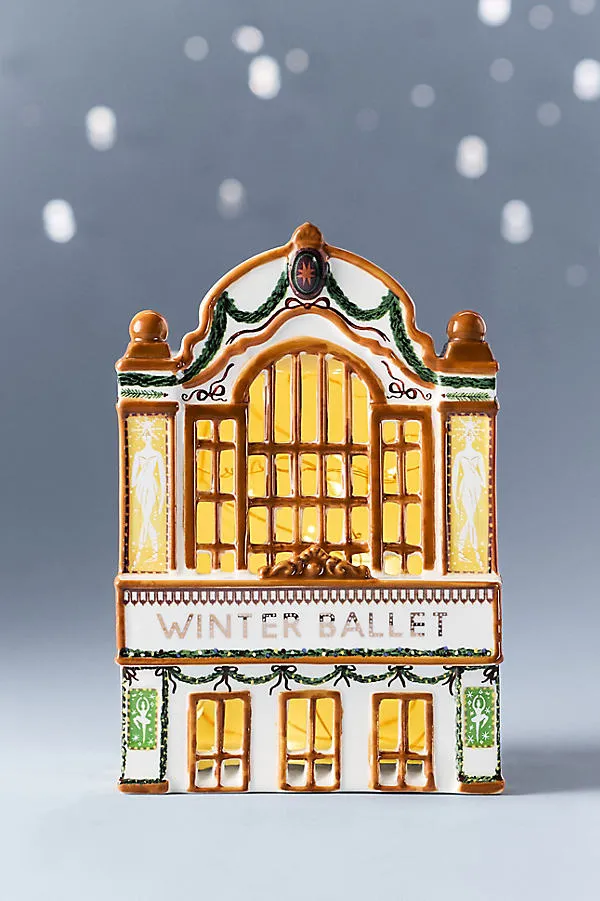 Ceramic Holiday House - Brown by Anthropologie