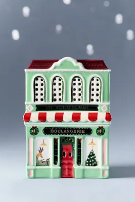 Ceramic Holiday House - Green by Anthropologie, alternate view