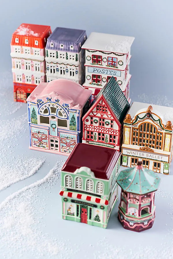 Ceramic Holiday House - Mint by Anthropologie