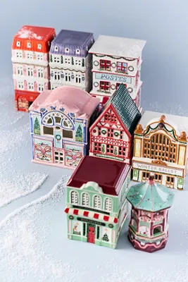 Ceramic Holiday House - Pink by Anthropologie, alternate view
