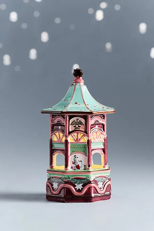 Ceramic Holiday House - Pink by Anthropologie