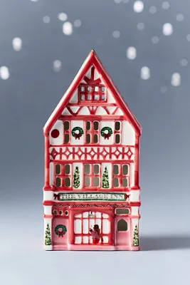 Ceramic Holiday House - Red by Anthropologie, alternate view