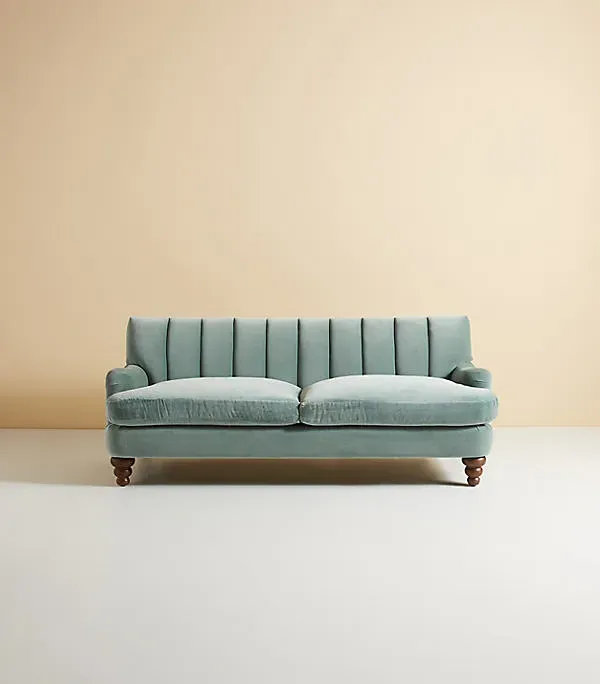 Channel Tufted 2-Seater Sofa by Anthropologie