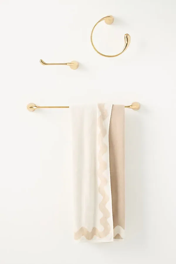 Chantel Towel Bar - Brass by Anthropologie