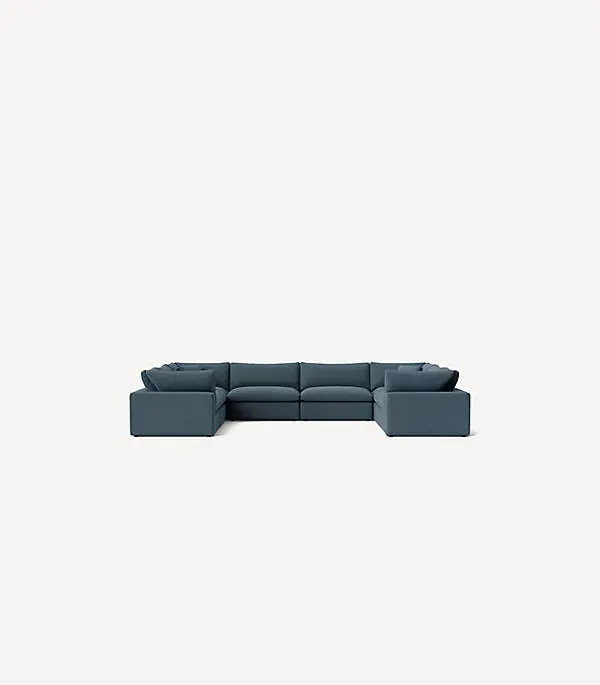 Charlie U-Shaped Sectional Sofa with Removable Cushions by Anthropologie