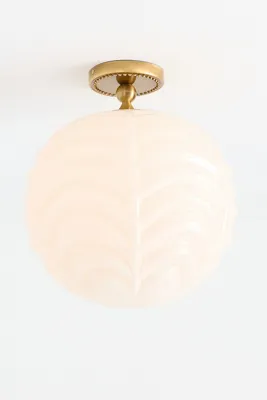 Charlotte Milk Glass Semi-Flush Mount by Anthropologie, alternate view