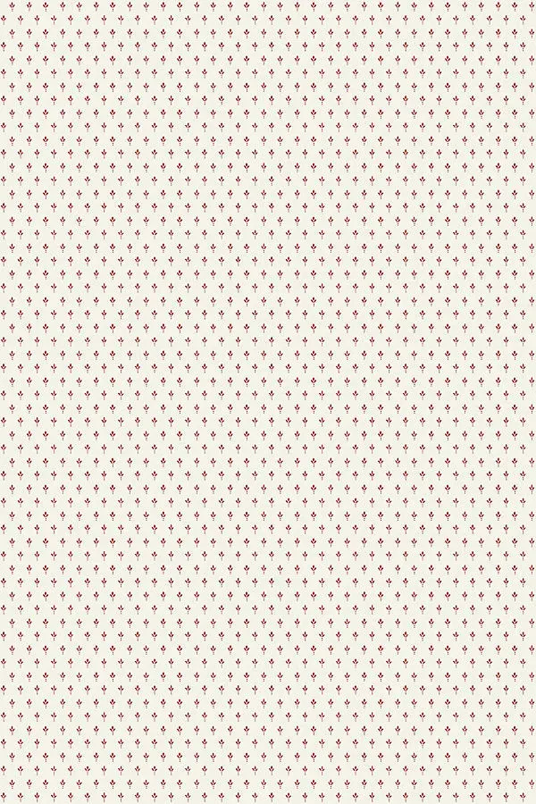 Charm Small Print Floral Wallpaper - Red product