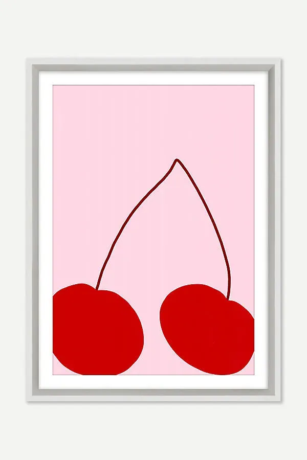 Cherry Sweet Wall Art - Pink, Matte Paper product