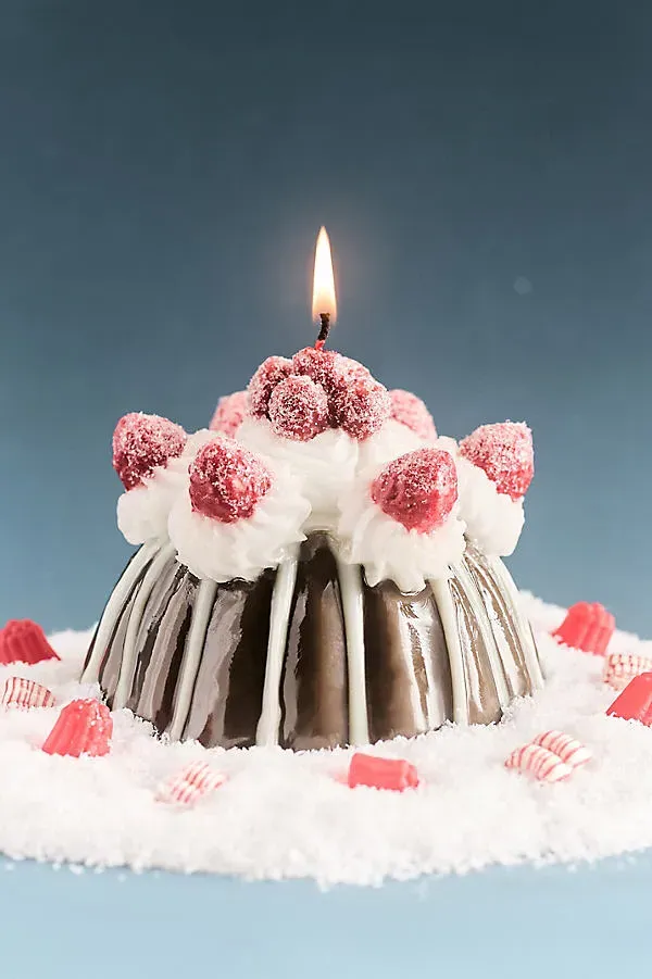 Chocolate Pudding Dessert Shaped Wax Candle - Brown, Paraffin by Anthropologie