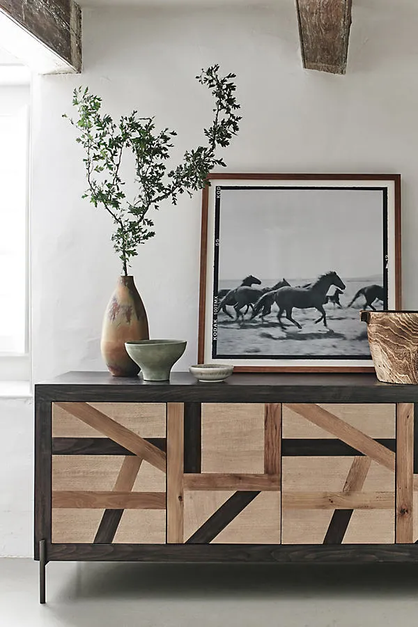 Chris Dunker Landscape With Horse Wall Art - Black & White product