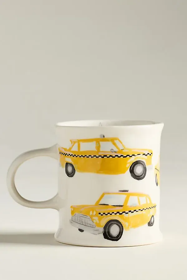 City Stoneware Mug - Yellow by Anthropologie