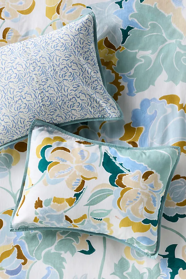 Claire de Quenetain Floral Printed Pillow Shams Set of 2 - Cotton Slub product