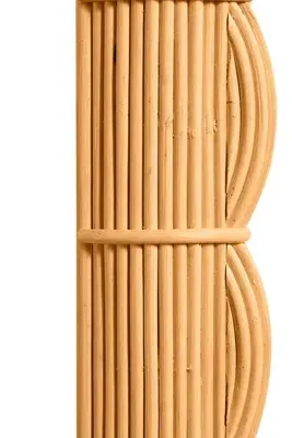 Clara Bundled Rattan Rectangular Mirror - Beige by Anthropologie, alternate view