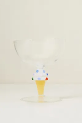 Clara Coupe Glass - White, Borosilicate Glass product