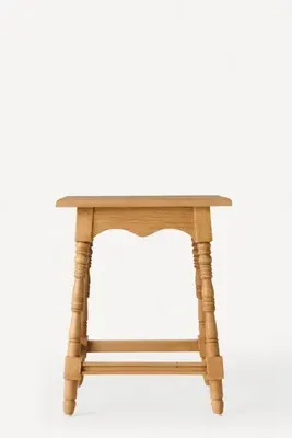 Clara Wood Side Table - Beige product