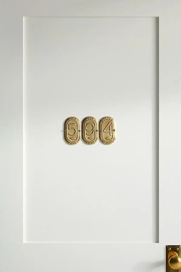Claudette Brass House Numbers - Black product