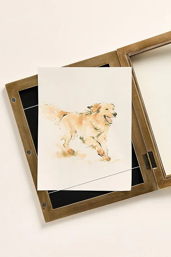 Claudia Art Display Frame - Gold by Anthropologie, alternate view
