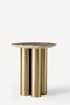 Clover Marble Side Table - Beige product