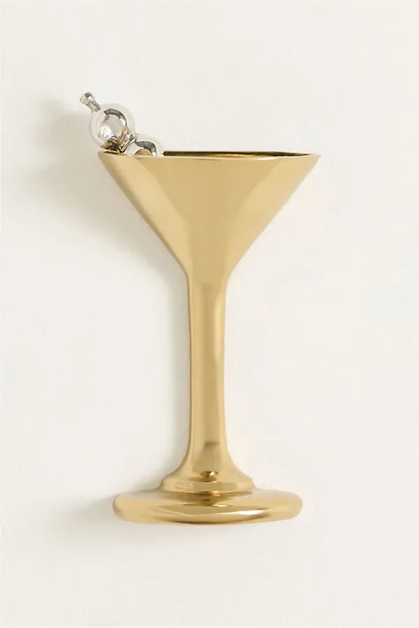 Cocktail Hour Gallery Wall Charm - Gold, Aluminum by Anthropologie