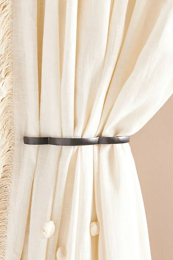 Constance Curtain Tieback - Black, Cast Iron by Anthropologie