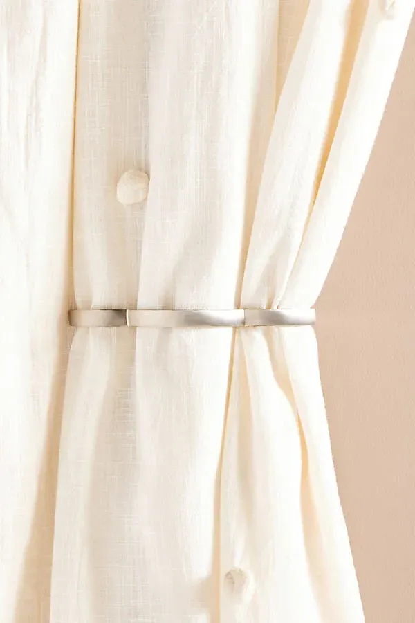 Constance Curtain Tieback - Grey, Cast Iron by Anthropologie