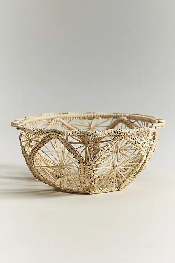 Coro Cora Spades Bread Basket - Beige, Palm Fiber product