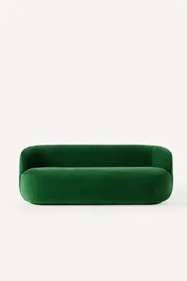 Cosette 3-Seater Sofa - Green, Velvet product