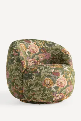 Cosette Gwendolyn Swivel Chair - Black, Polyester product