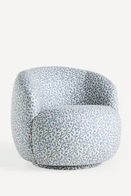 Cosette Swivel Chair - Blue, Polyester product